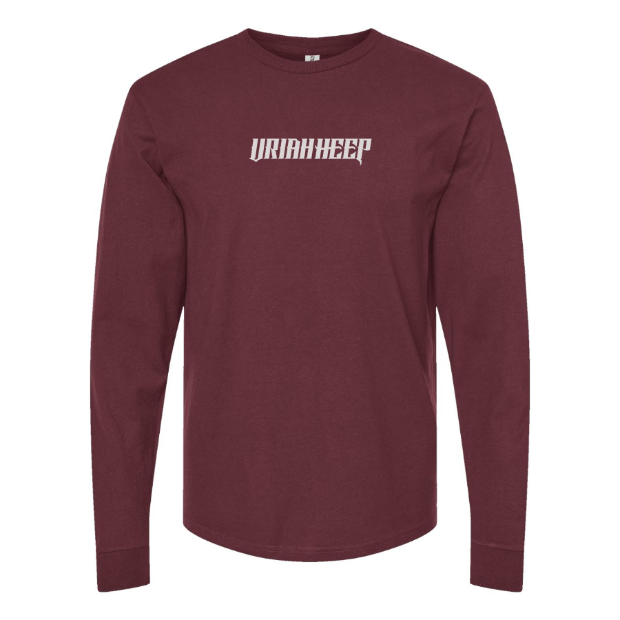Men's Uriah Heep Logo Cotton Long Sleeve T-Shirt