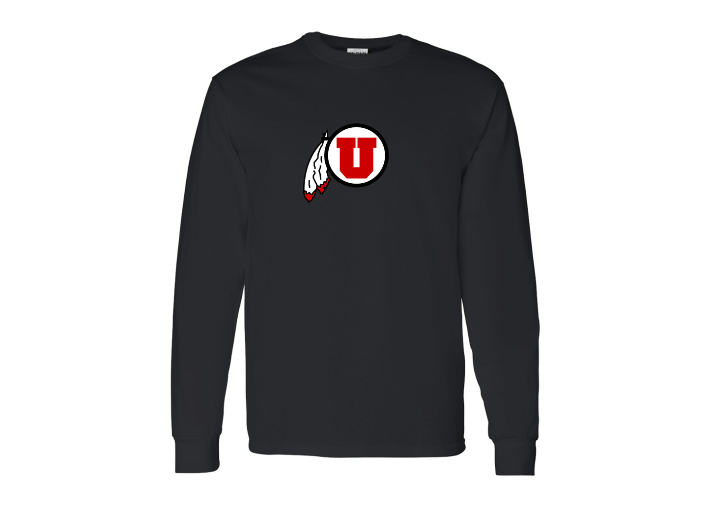 Men's Utah Utes Gildan Heavy Cotton Long Sleeve T-Shirt
