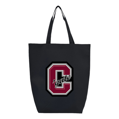 Colgate Raiders  Q-Tees Non-Woven Gusset Bottom Tote