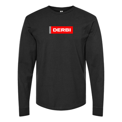 Men's Derbi Logo Cotton Long Sleeve T-Shirt