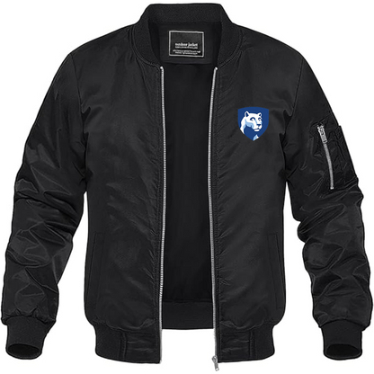Men's Penn State Symbol Lightweight Bomber Jacket Windbreaker Softshell Varsity Jacket Coat