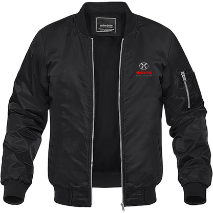 Men's BAIC Group Logo Lightweight Bomber Jacket Windbreaker Softshell Varsity Jacket Coat