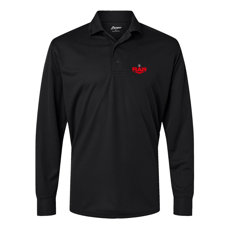 Men's  WWE Raw Paragon Prescott Long Sleeve Polo