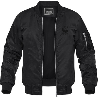 Men's WWF  Lightweight Bomber Jacket Windbreaker Softshell Varsity Jacket Coat