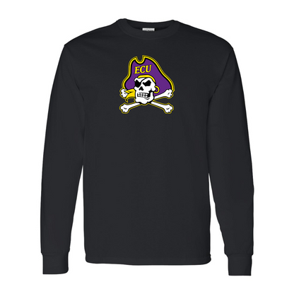 Men's East Carolina Pirates Gildan Heavy Cotton Long Sleeve T-Shirt