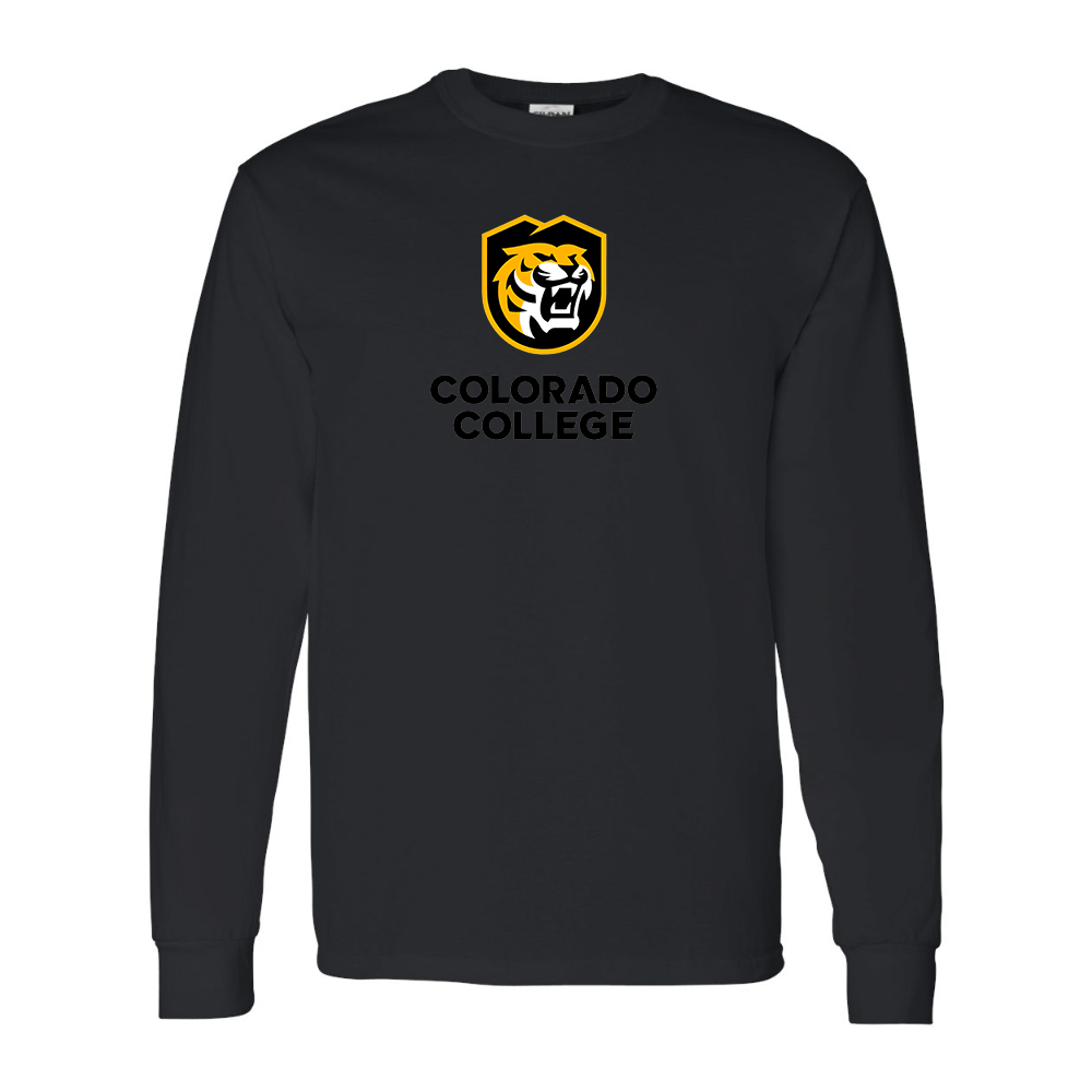Men's  Colorado College Tigers Gildan Heavy Cotton Long Sleeve T-Shirt
