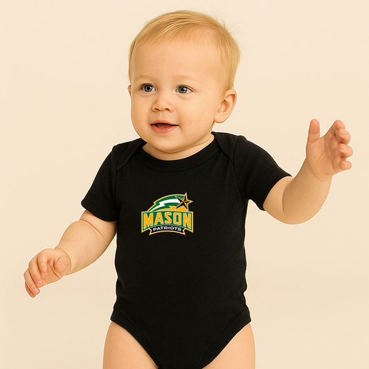 George Mason Patriots Logo Baby Romper Onesie