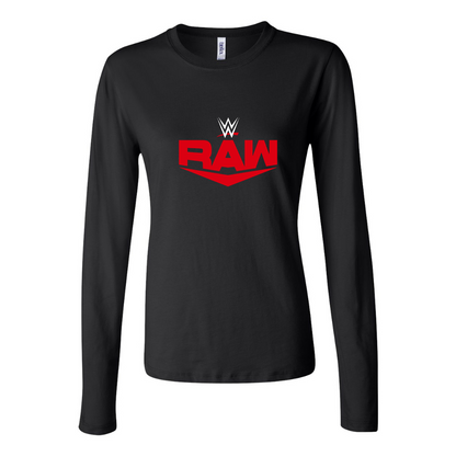 BELLA CANVAS WWE Raw Jersey Long Sleeve Tee