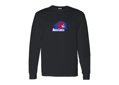 Men's UMass Lowell River Hawks Gildan Heavy Cotton Long Sleeve T-Shirt
