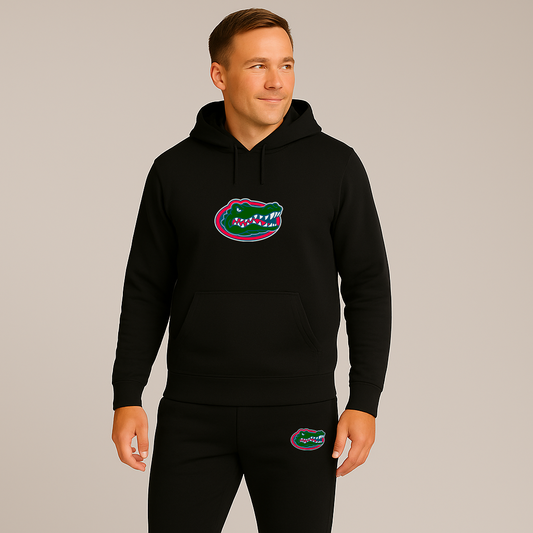 Men's Florida Gators Logo Hoodie Joggers Set