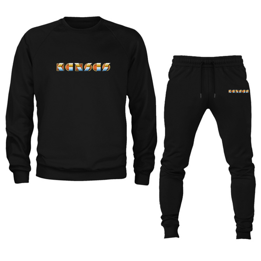 Men's Kansas Crewneck Sweatshirt Joggers Suit