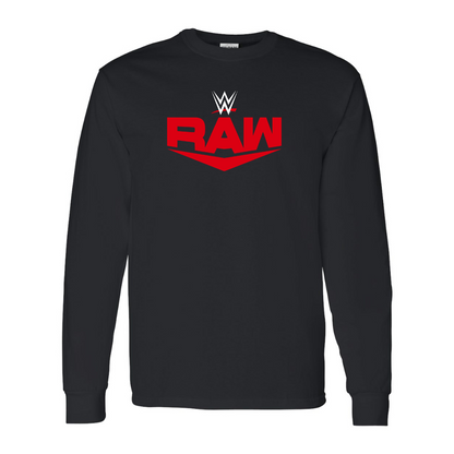 Men's  WWE Raw  Gildan Heavy Cotton Long Sleeve T-Shirt