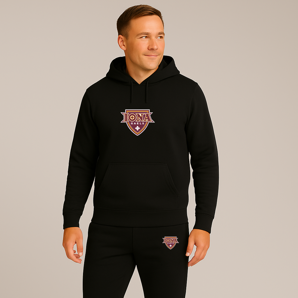 Men's Iona Gaels Logo Hoodie Joggers Set