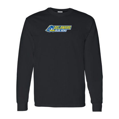 Men's  Delaware Blue Hens Gildan Heavy Cotton Long Sleeve T-Shirt