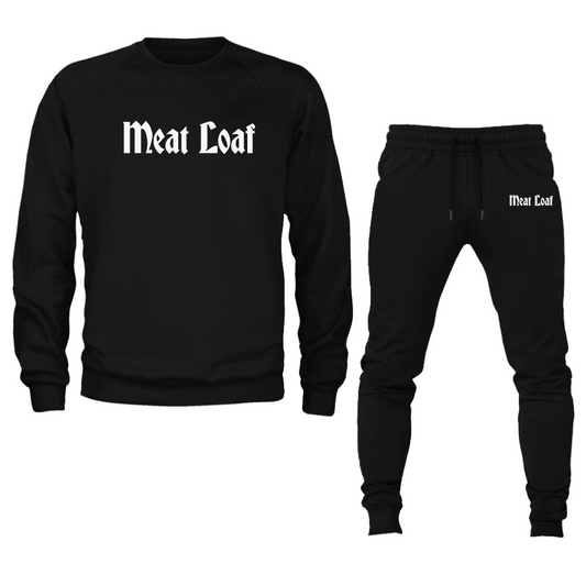Men's Meat Loaf Crewneck Sweatshirt Joggers Suit