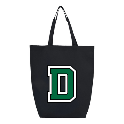 Dartmouth Big Green Q-Tees Non-Woven Gusset Bottom Tote