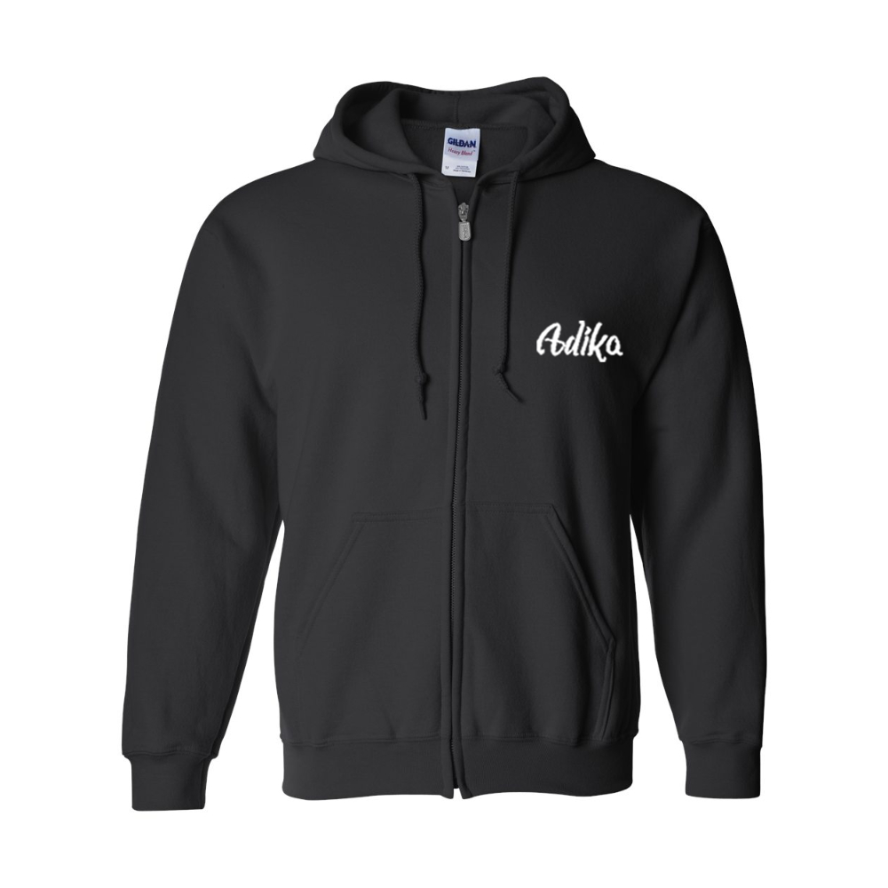 Men's  Adika  Gildan  Heavy Blend Full Zip Hooded Sweatshirt