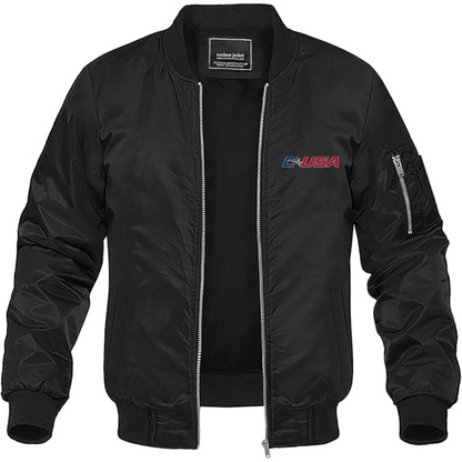 Men's  Conference USAl Lightweight Bomber Jacket Windbreaker Softshell Varsity Jacket Coat