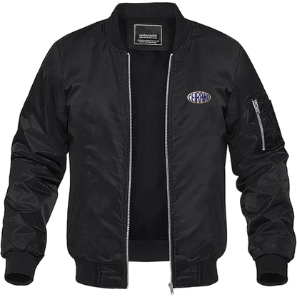 Men's Ceirano Logo Lightweight Bomber Jacket Windbreaker Softshell Varsity Jacket Coat