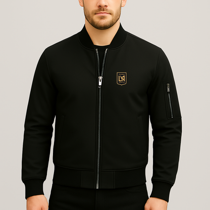 Men's LAFC Los Angeles Football Club Lightweight Bomber Jacket - Black