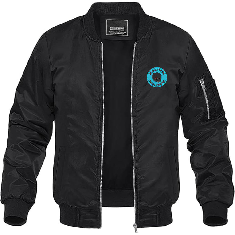 Men's Beavertown Brewery Logo Lightweight Bomber Jacket Windbreaker Softshell Varsity Jacket Coat