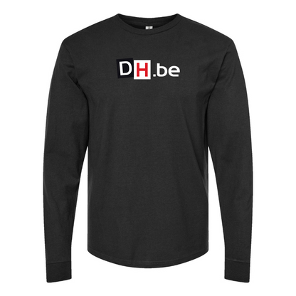 Men's DH Derniere Heure Logo  Cotton Long Sleeve T-Shirt