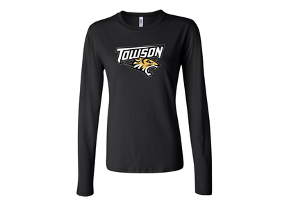 BELLA CANVAS Women’s Towson Tigers Jersey Long Sleeve Tee