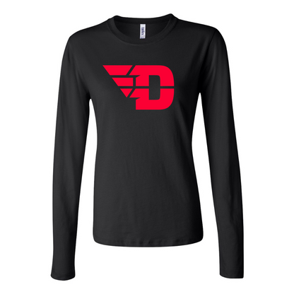 BELLA CANVAS  Dayton Flyers Jersey Long Sleeve Tee
