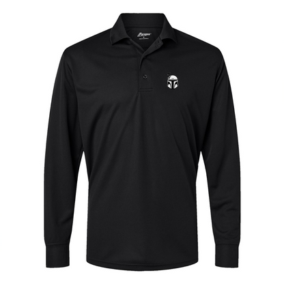 Men's Star Wars Boba Fett Helmet  Paragon Prescott Long Sleeve Polo