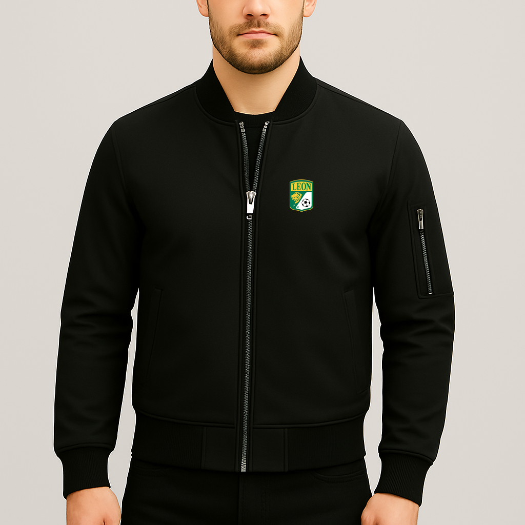 Men's Leon FC Lightweight Bomber Jacket - Black