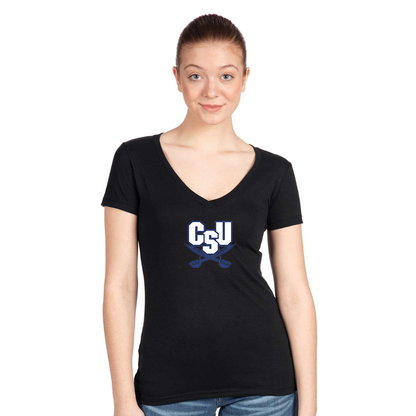 Women's CSU Buccaneers   Next Level V-Neck T-Shirt