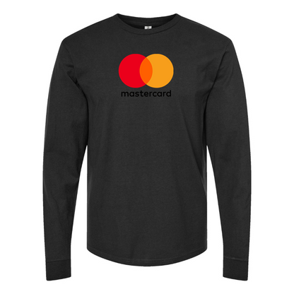 Men's Mastercard Logo Cotton Long Sleeve T-Shirt