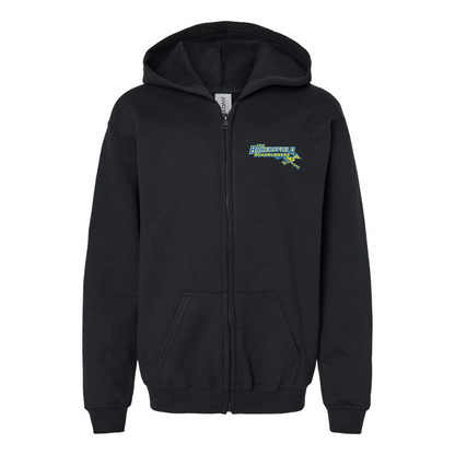 Youth CSU-Bakersfield Roadrunners Gildan Heavy Blend Full Zip Hooded Sweatshirt