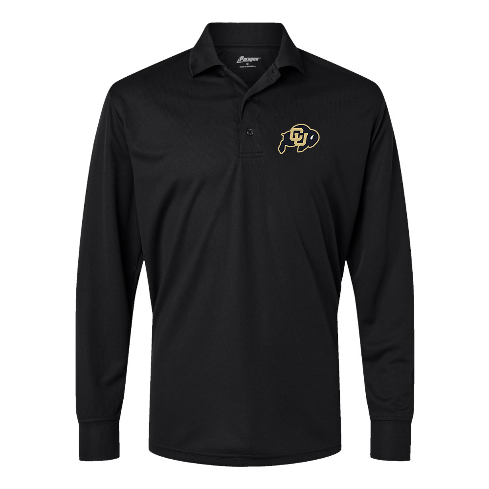 Men's  Colorado Buffaloes  Paragon Prescott Long Sleeve Polo