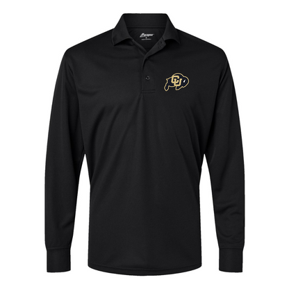 Men's  Colorado Buffaloes  Paragon Prescott Long Sleeve Polo