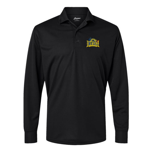 Men's  Drexel Dragons Paragon Prescott Long Sleeve Polo