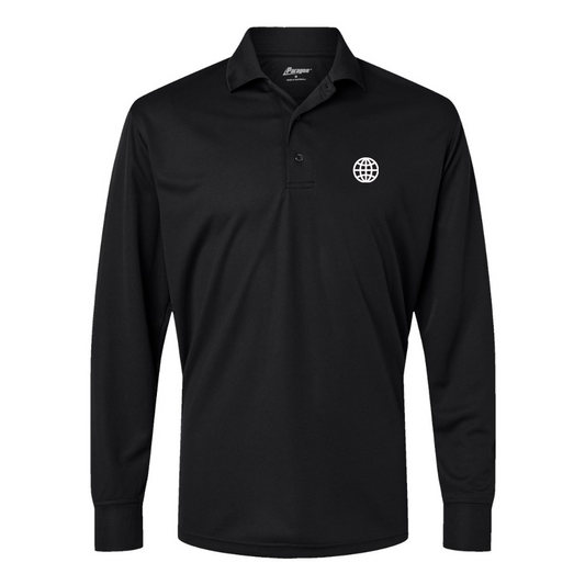 Men's Internet Globe Paragon Prescott Long Sleeve Polo