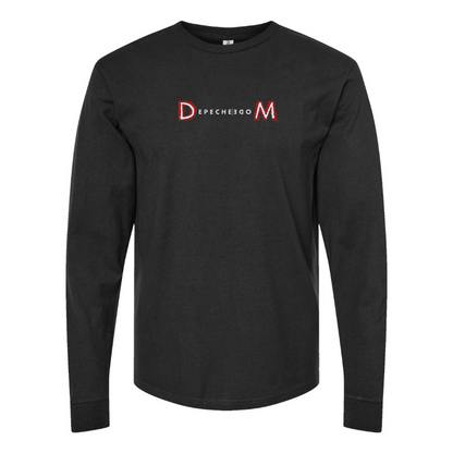 Men's Depeche Mode Logo Cotton Long Sleeve T-Shirt