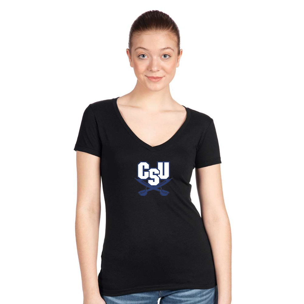 Women's CSU Buccaneers   Next Level V-Neck T-Shirt
