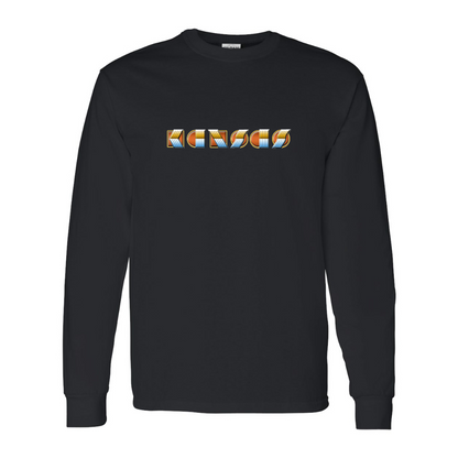 Men's Kansas Gildan Heavy Cotton Long Sleeve T-Shirt