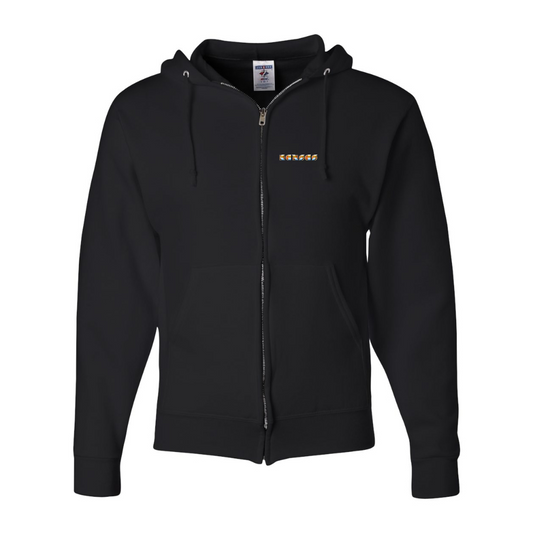 Men's Kansas JERZEES NuBlend Full-Zip Hooded Sweatshirt