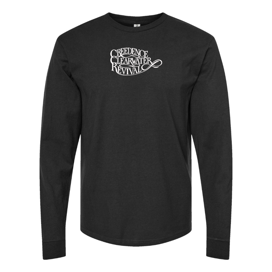 Men's Creedence Clearwater Revival Logo Cotton Long Sleeve T-Shirt