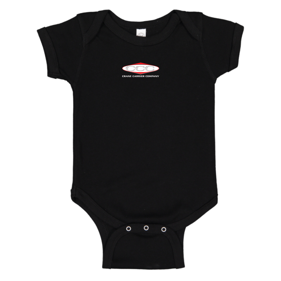 Crane Carrier Company Logo Baby Onesie Romper