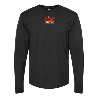 Men's The Habit Burger Grill Logo Long Sleeve T-Shirt