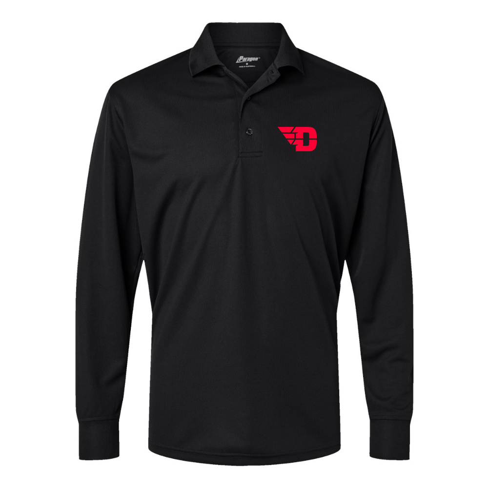 Men's Dayton Flyers Paragon Prescott Long Sleeve Polo