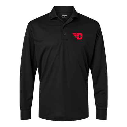 Men's Dayton Flyers Paragon Prescott Long Sleeve Polo