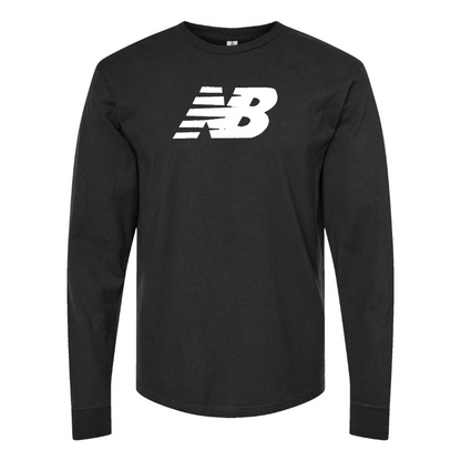 Men's New Balance Logo  Cotton Long Sleeve T-Shirt