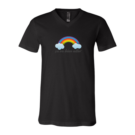 Ça va bien aller BELLA  CANVAS - Jersey V-Neck T-Shirt