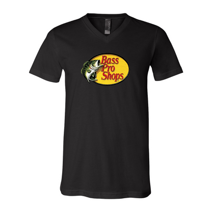 Bass Pro Shops Logo BELLA  CANVAS - Jersey V-Neck T-Shirt
