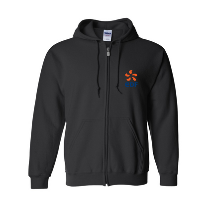 Men's Edf Gildan  Heavy Blend Full Zip Hooded Sweatshirt